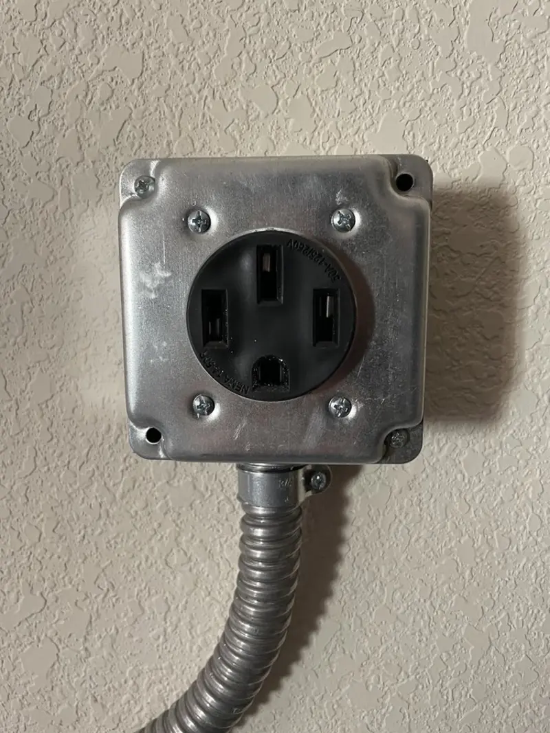 NEMA 14-50 outlet installed for Smart Home Electrical in Beloit